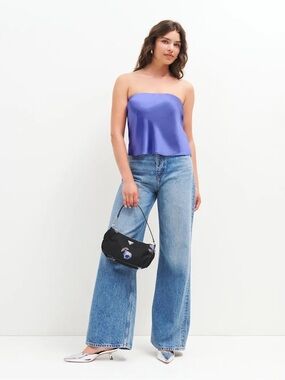 Reformation Spritz Silk Top